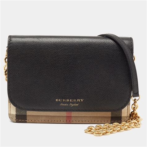 burberry house check crossbody bag with scarf|Burberry Check e canvas bag.